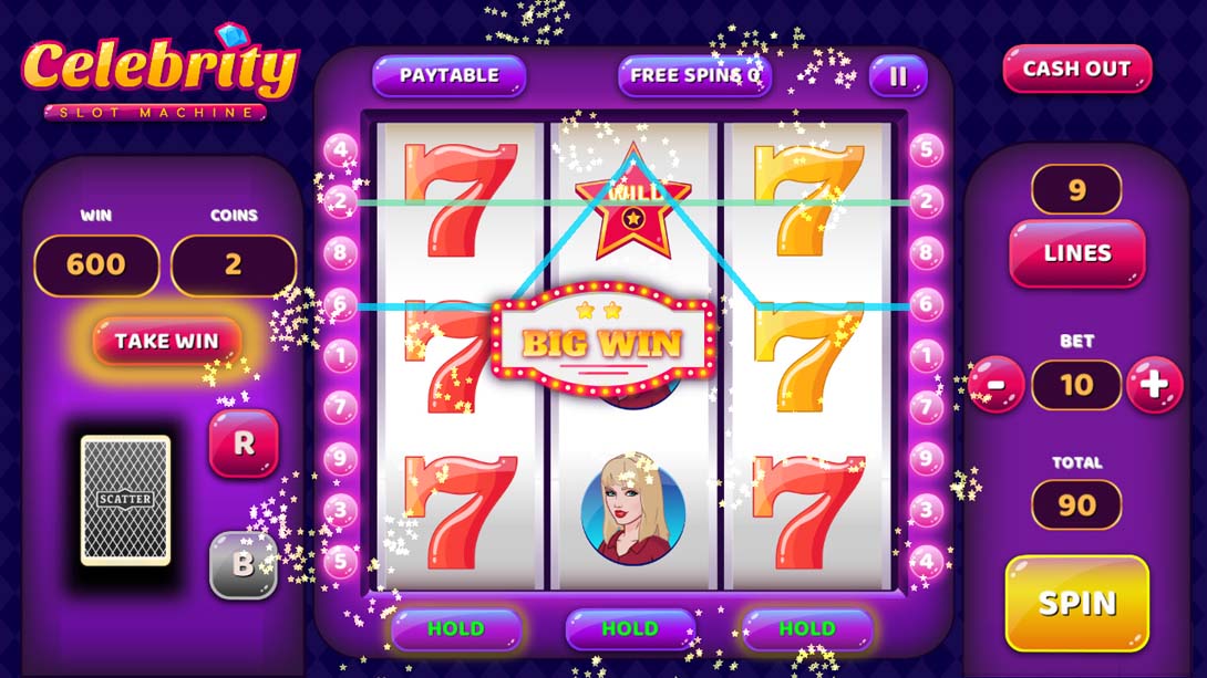 【美版】名人老虎机 Celebrity Slot Machine 英语_5