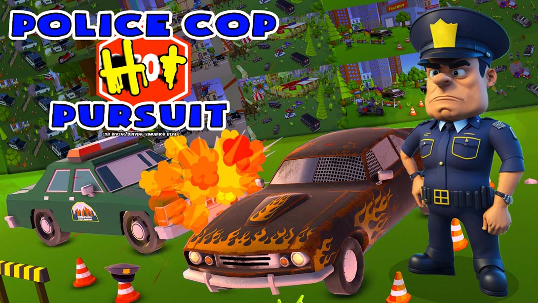 【美版】警察追捕-赛车驾驶模拟器真实 Police Cop Hot Pursuit - Car Racing Driving Simulator Real 英语_0