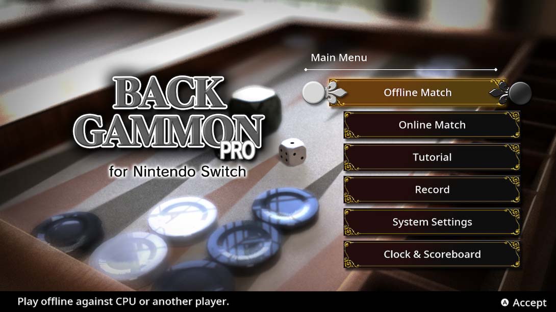 【美版】西洋双陆棋专业版 BACKGAMMON PRO for Nintendo Switch 中文_4