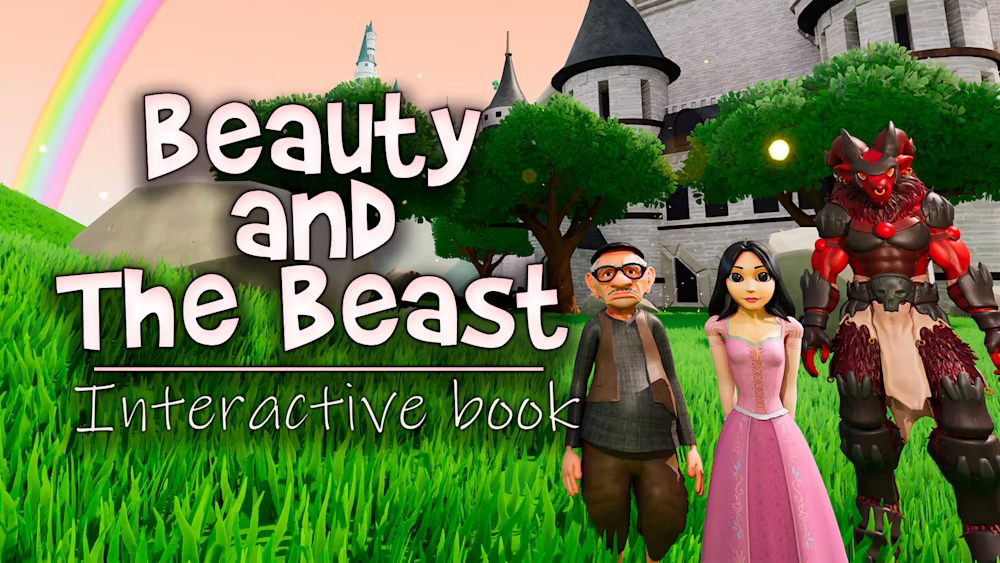 美女与野兽：互动书 Beauty and the Beast: Interactive Book 英语_0