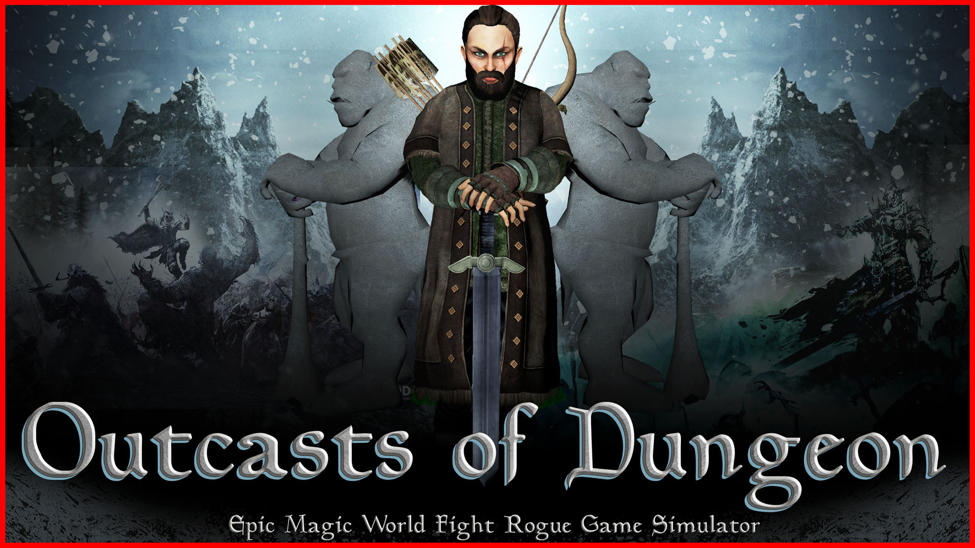 【美版】史诗魔法 Outcasts of Dungeon: Epic Magic World Fight Rogue Game Simulator 英语_0