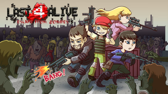最后四个幸存者：逃离僵尸  Last 4 Alive Escape From Zombies